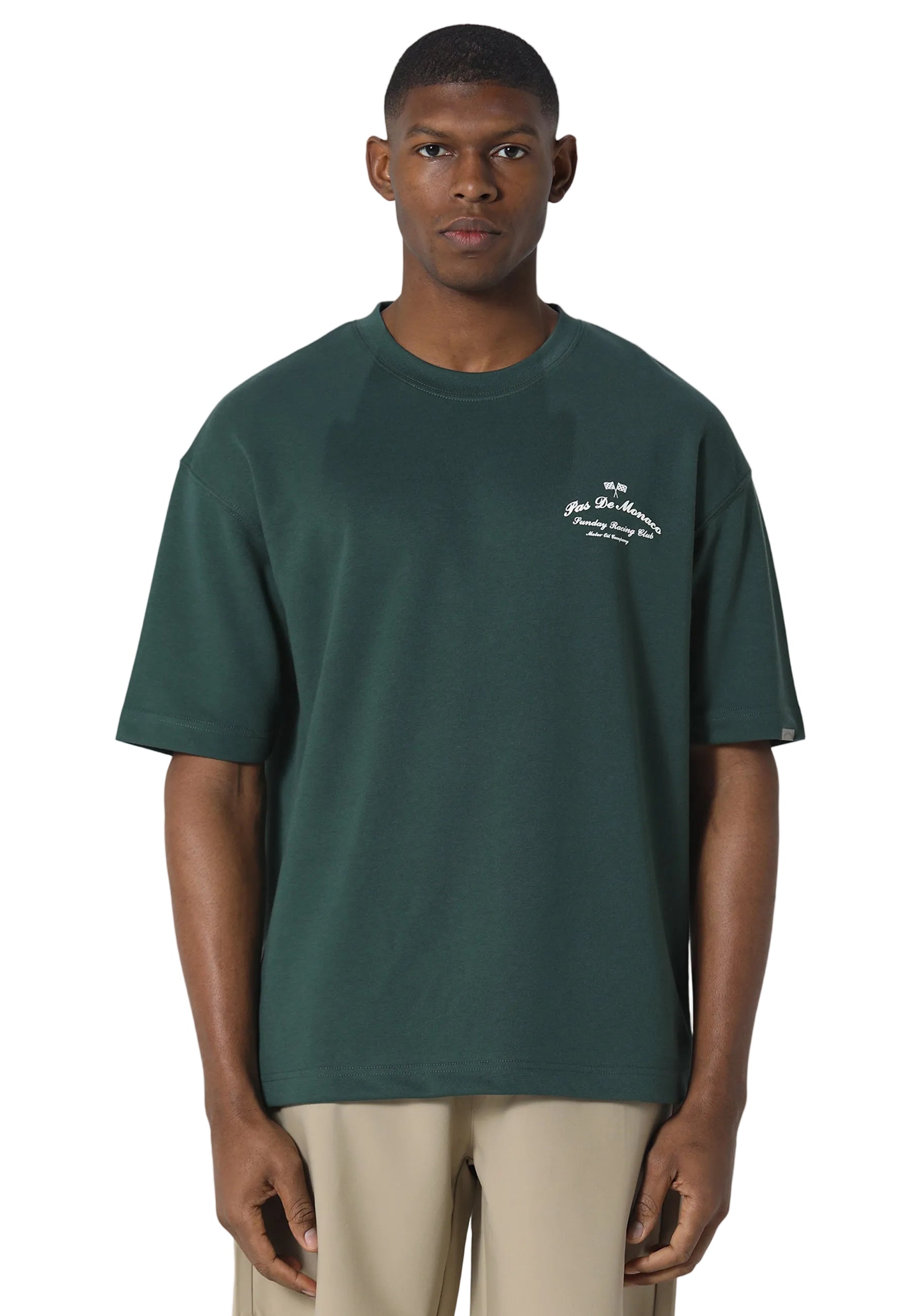 Pas De Monaco Slanted Pedosa Green T-Shirt